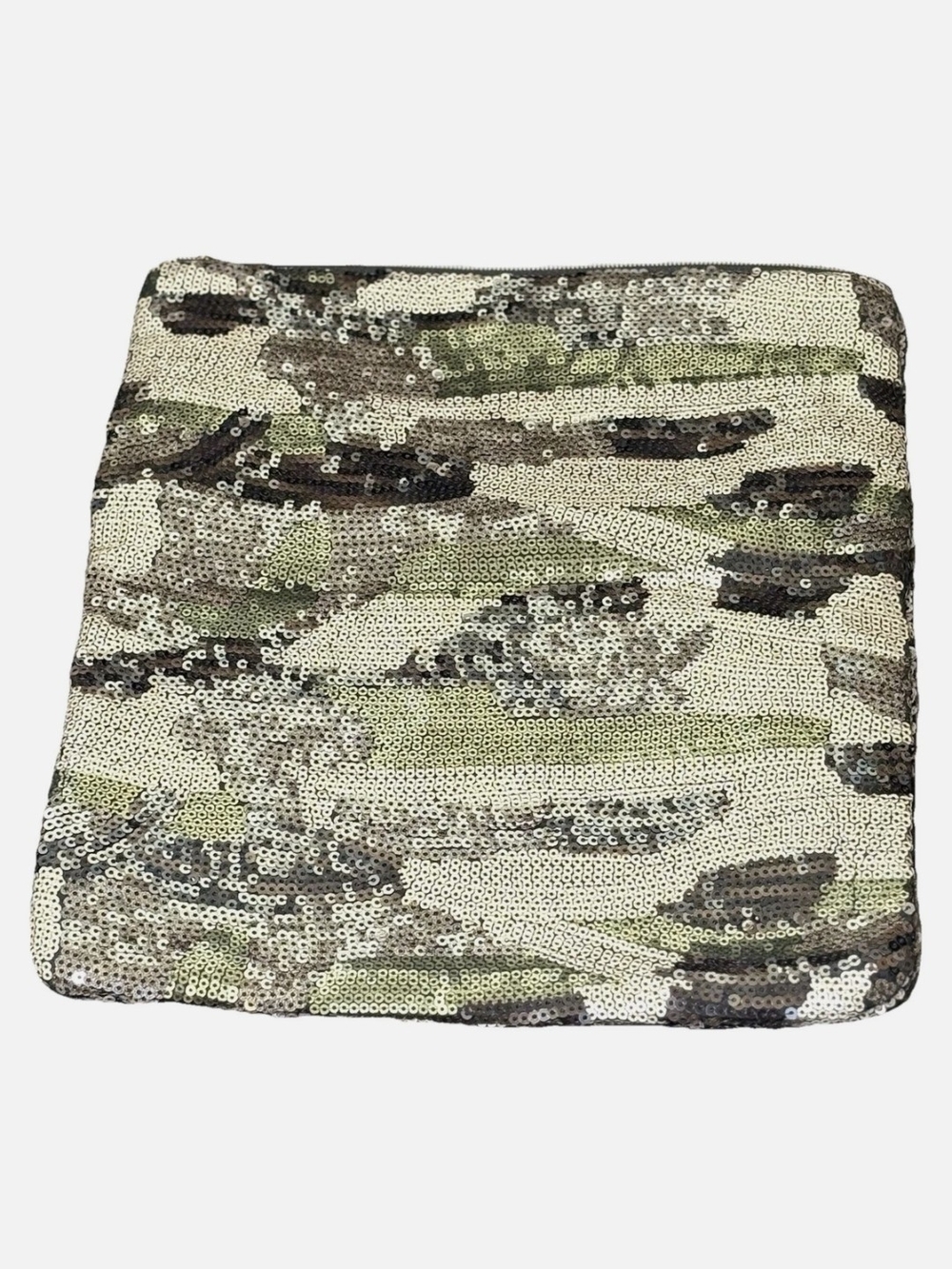 Camouflage Sequin Clutch Bag - Green Camo Stella & Dot Margeaux Clutch NIB - Picture 13 of 16